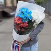 Букет хризантем Люблю Россию