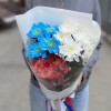 Букет хризантем Люблю Россию