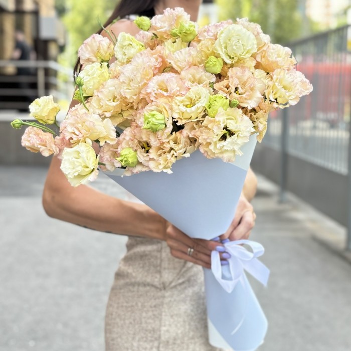 Букет из 11 махровых эустом Шампань