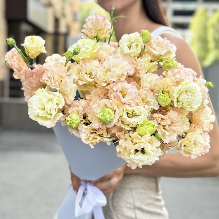 Букет из 11 махровых эустом Шампань