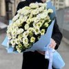 Букет из 15 белых хризантем Сантини