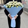 Букет из 15 белых хризантем Сантини