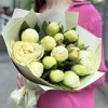Букет из 15 лимонных пионов L