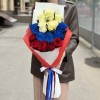 Букет из 15 роз Российский флаг