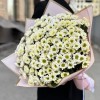 Букет из 25 белых хризантем Сантини