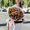 Букет из 25 красных альстромерий