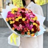 Букет из 25 кустовых и пионовидных роз mix