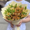 Букет из 25 оранжевых альстромерий
