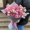 Букет из 25 розовых эустом