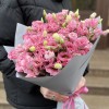 Букет из 25 розовых эустом