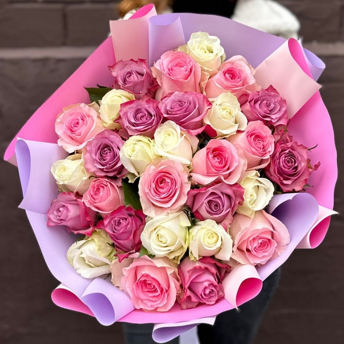 Букет из 29 роз Нежный Микс