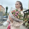 Букет из 35 розовых эустом