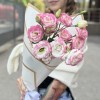 Букет из 3 бело-розовых эустом