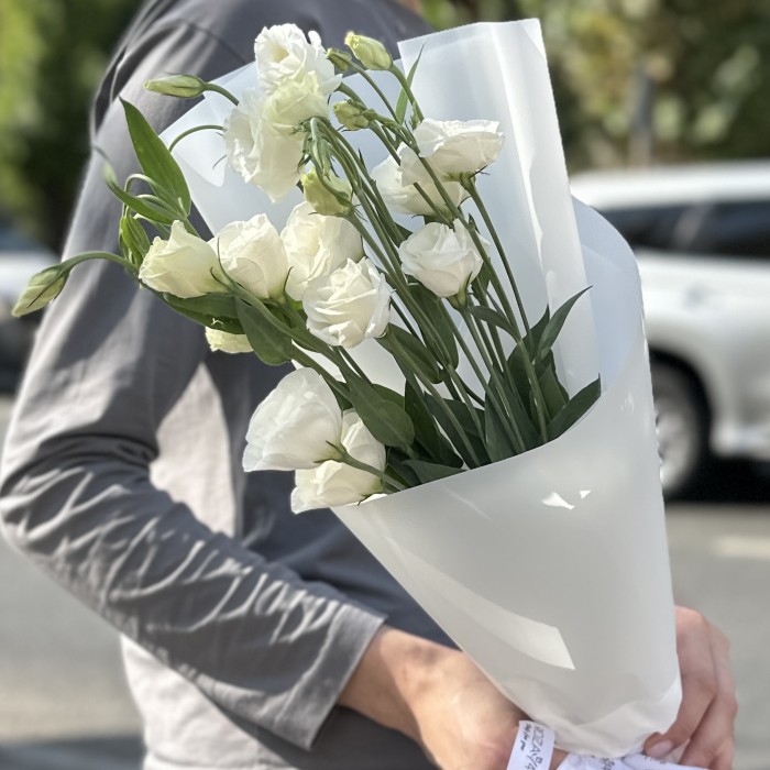 Букет из 3 белых эустом