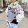Букет из 3 лавандовых махровых эустом