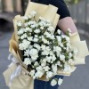 Букет из 51 белой кустовой гвоздики