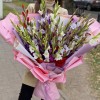 Большой букет из 51 гладиолуса Яркая радуга