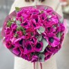 51 малиновый анемон с эвкалиптом