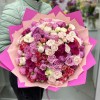 Букет из 51 кустовой розы Яркие мечты MIX