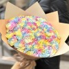 Букет из 51 радужной гвоздики