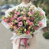 Букет из 51 розовой эустомы