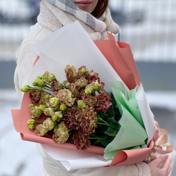 Букет из 5 шоколадных эустом