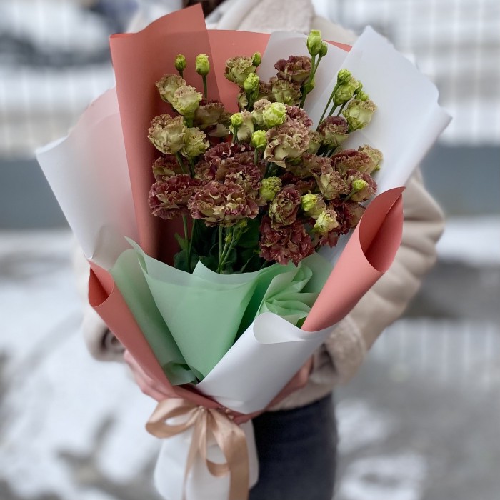 Букет из 5 шоколадных эустом