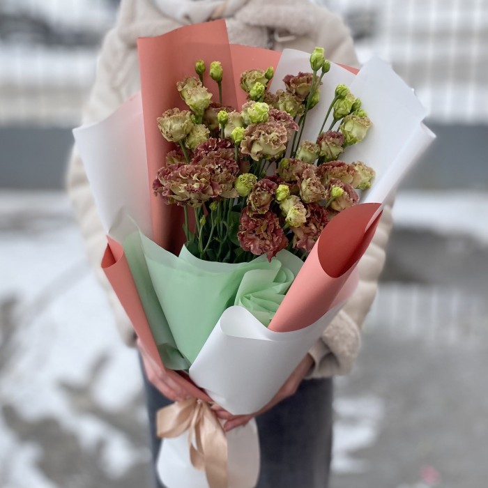 Букет из 5 шоколадных эустом