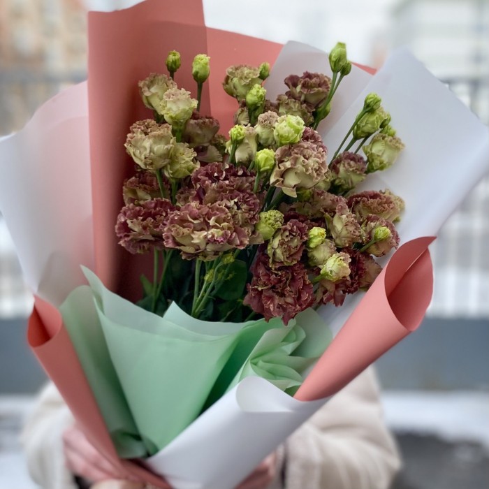 Букет из 5 шоколадных эустом