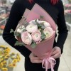 Букет из 7 Ранункулюсов с эвкалиптом