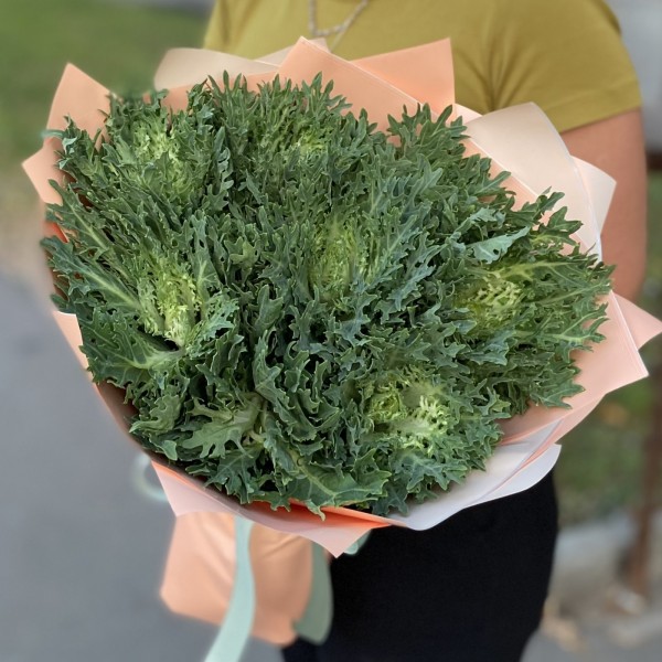 Букет из брассики Крайн Кинг