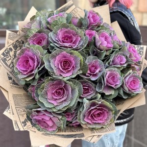 Букет из кустовой брассики Светлана