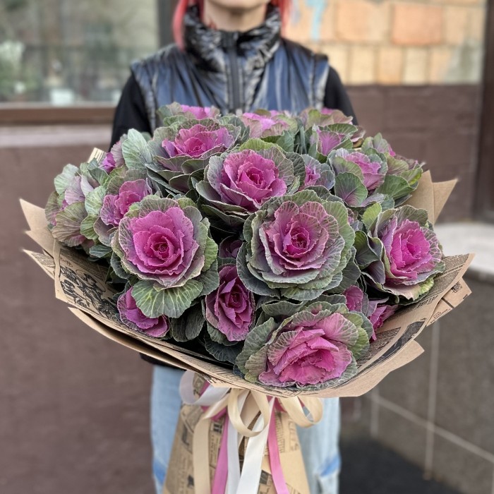 Букет из кустовой брассики Светлана