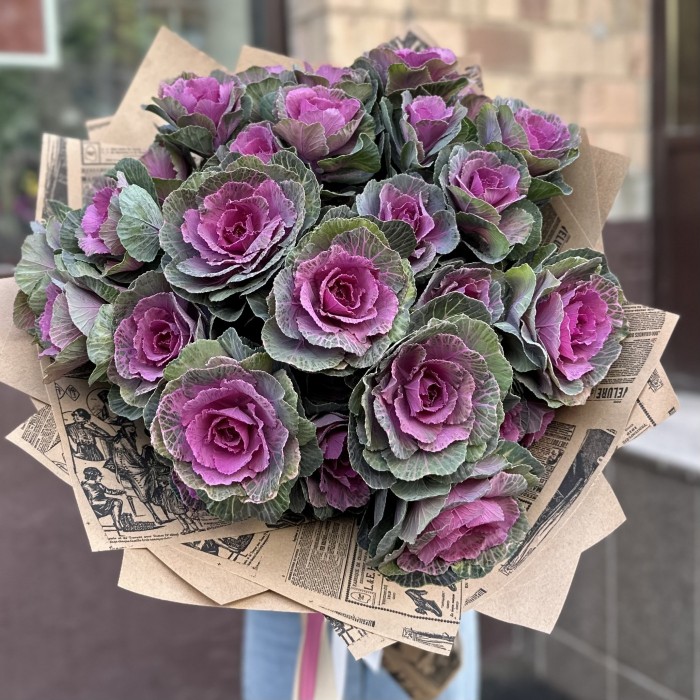 Букет из кустовой брассики Светлана