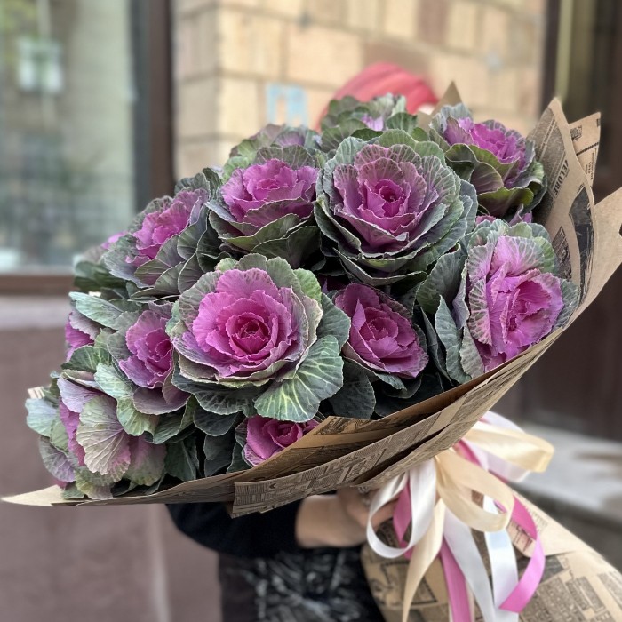 Букет из кустовой брассики Светлана