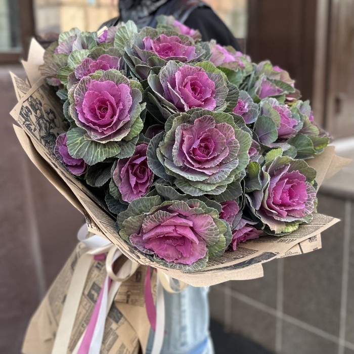 Букет из кустовой брассики Светлана