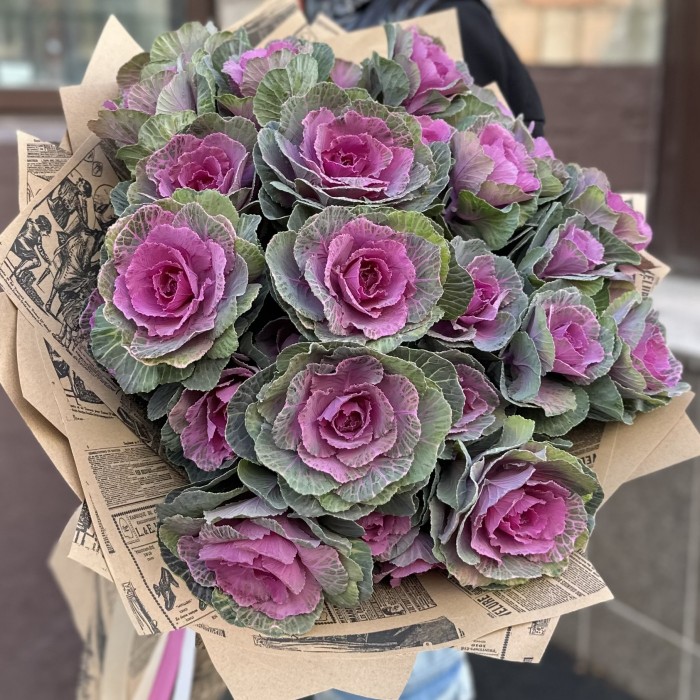 Букет из кустовой брассики Светлана