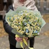 Букет из ромашек с оксипеталумом