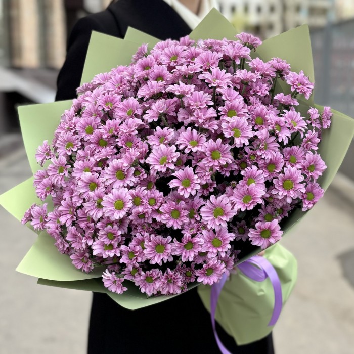 Букет из розовой Сантини