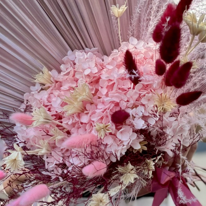 Букет из сухоцветов Розовая Искра