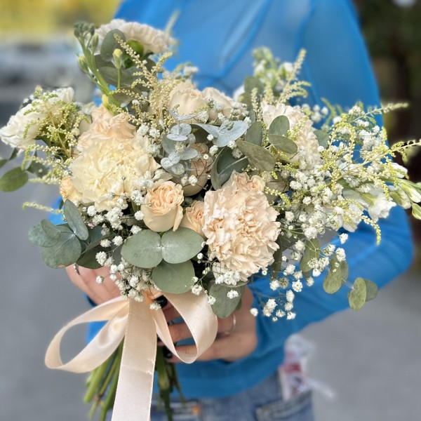 Букет невесты Кремовый