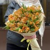Букет из 15 оранжевых альстромерий