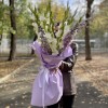 Букет с гладиолусами Талисман