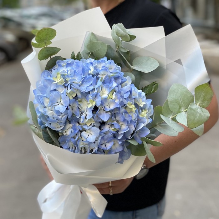Букет с голубой гортензией Мечта