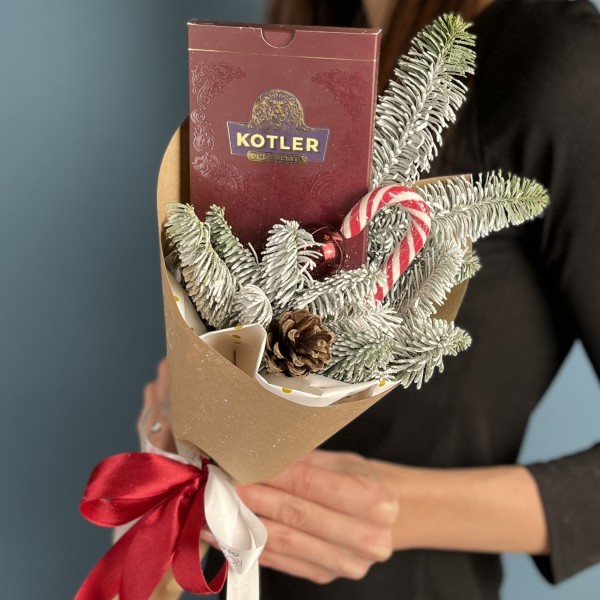 Корпоративный новогодний букет Мини-чудо