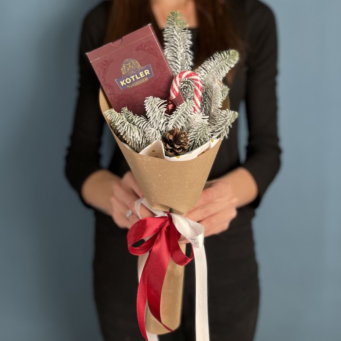 Корпоративный новогодний букет Мини-чудо