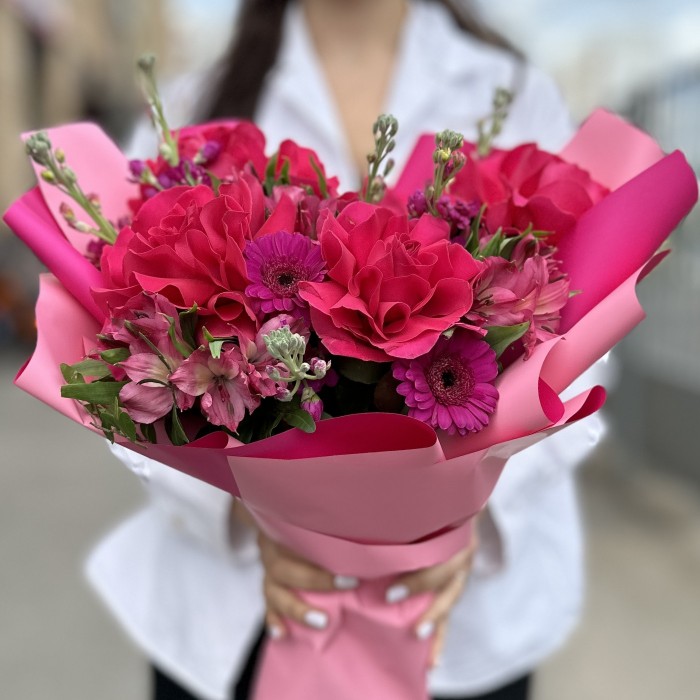 Букет с розами Сладкий Поцелуй