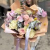 Букет с розами Ванильный десерт