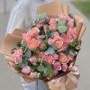 Букет с розами и альстромерией Искренняя улыбка