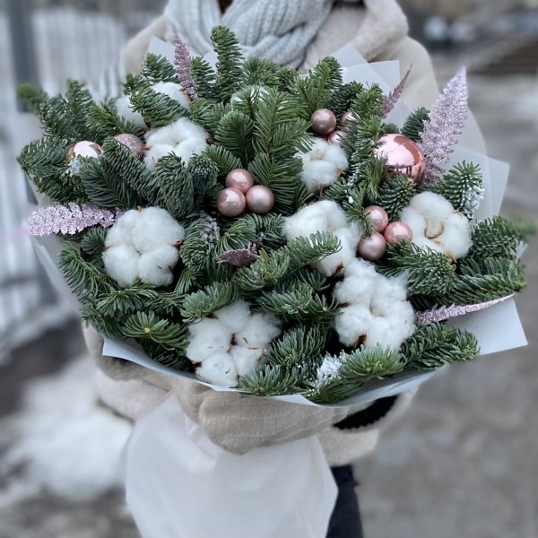 Букет Сказке быть с хлопком и нобилисом